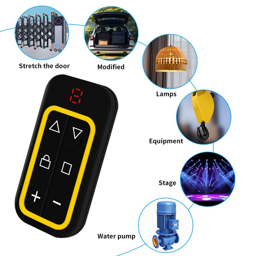 Multi Frequency 300-915MHz Garage Door Remote Control RF 8CH Copy Duplicator 433MHz 868MHz Remote Fixed Rolling Code Transmitter