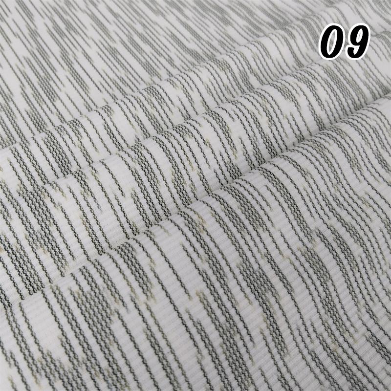 50*150cm High-elastic Striped Knitted Jacquard Fabric DIY Sewing Dress Pants Sweaters Cushion Tie-dyed Designer Fabric