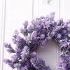 Artificial Flower Wreath for Front Door 18.1 Inch Spring Summer Fake Floral Wreath for Home Wedding Farmhouse Holiday