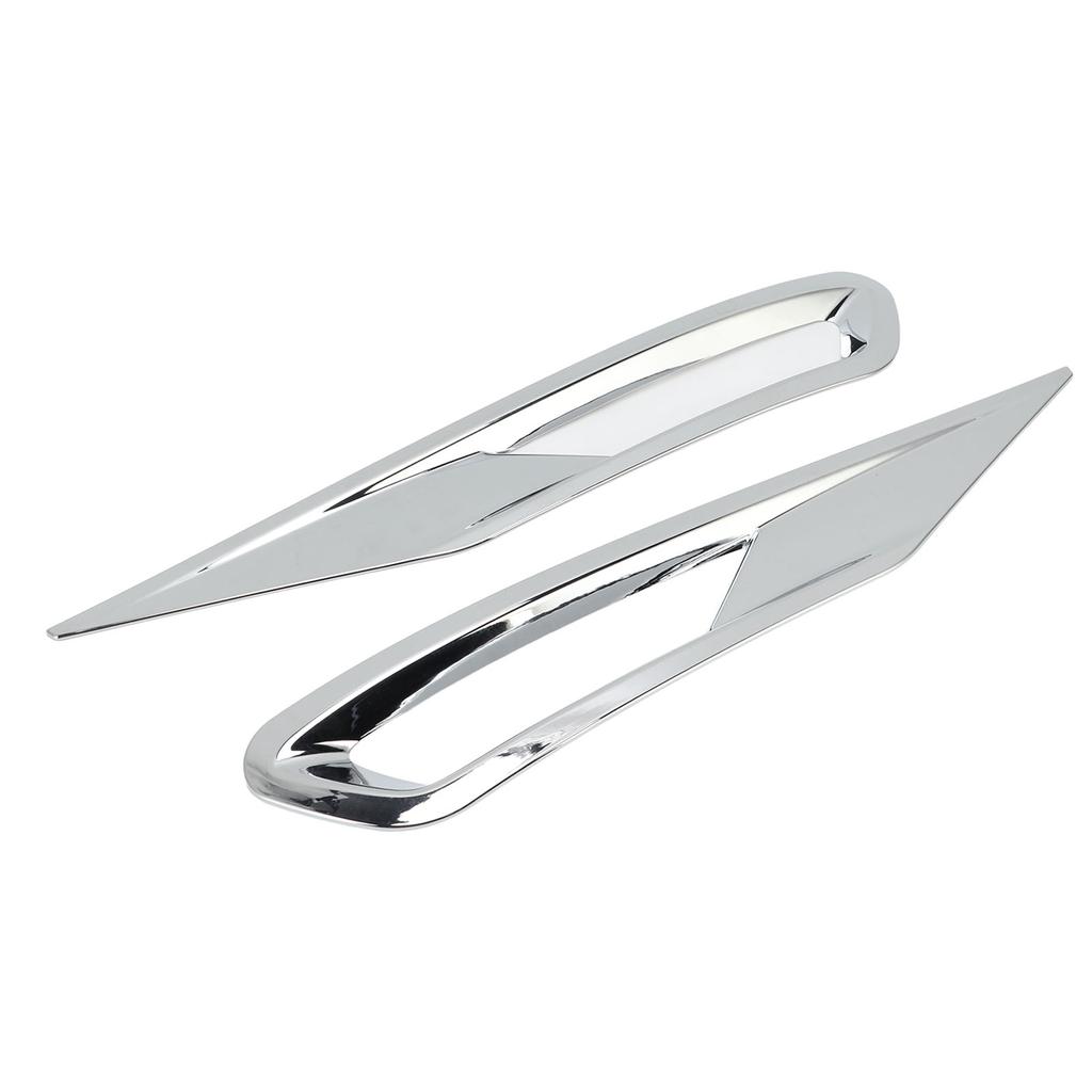 2pcs Front Fog Light Cover Trim Silver Fog Lamp Bezel Frame Replacement for XC60 2018‑2021