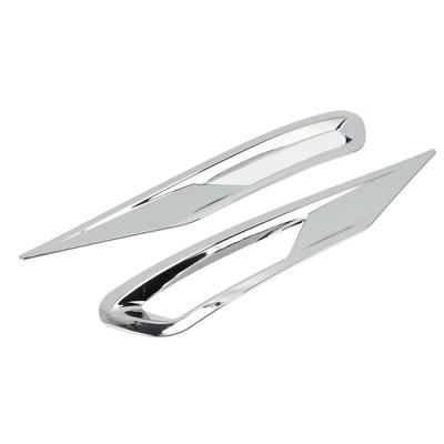 2pcs Front Fog Light Cover Trim Silver Fog Lamp Bezel Frame Replacement for XC60 2018‑2021