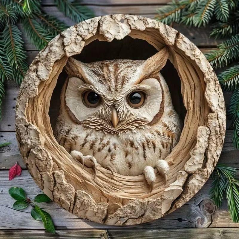 Flat 2D Metal Sign Board Hanging Decorative Wall Art 20x20cm