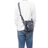 Diesel Shoulder Bag X09474 P6338 HA351 Black X Gray Body Bag Men's [Item]
