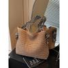 Large Capacity Straw Bag Women 2025 New Summer Seaside Beach Vacation Shoulder Bag Commuter Idle Style Tote Bag