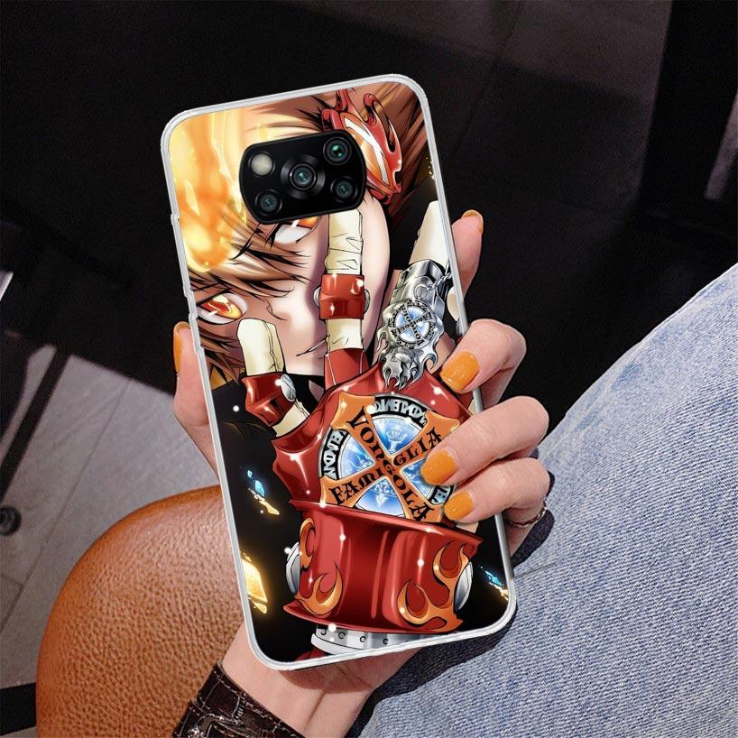 Katekyo Hitman Reborn Phone Case For Xiaomi Poco X7 X6 X5 Pro F7 Ultra Redmi 15C 15 13C 13 12C 12 10 10A 10C 9 9A 9C 9T Cover Po
