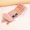 Women Slim Card Wallet Short Long Wallet with ID Window Zippered Coin Pocket Card Holder Wallet for Travel Shopping
