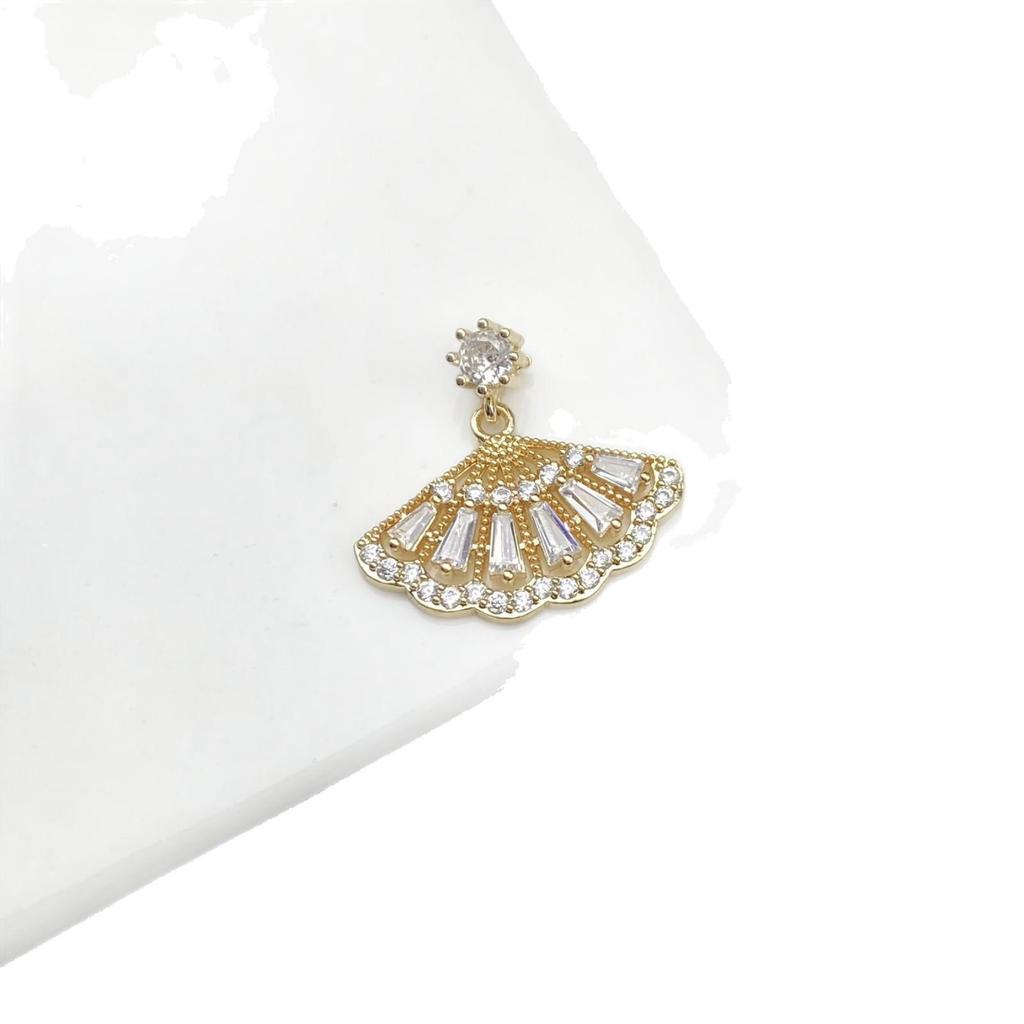 High Color Retention Chinese Style Tassel Fan Earrings for Non-Pierced Ears - Luxurious Mosquito Coil Ear Clips Jewelry
