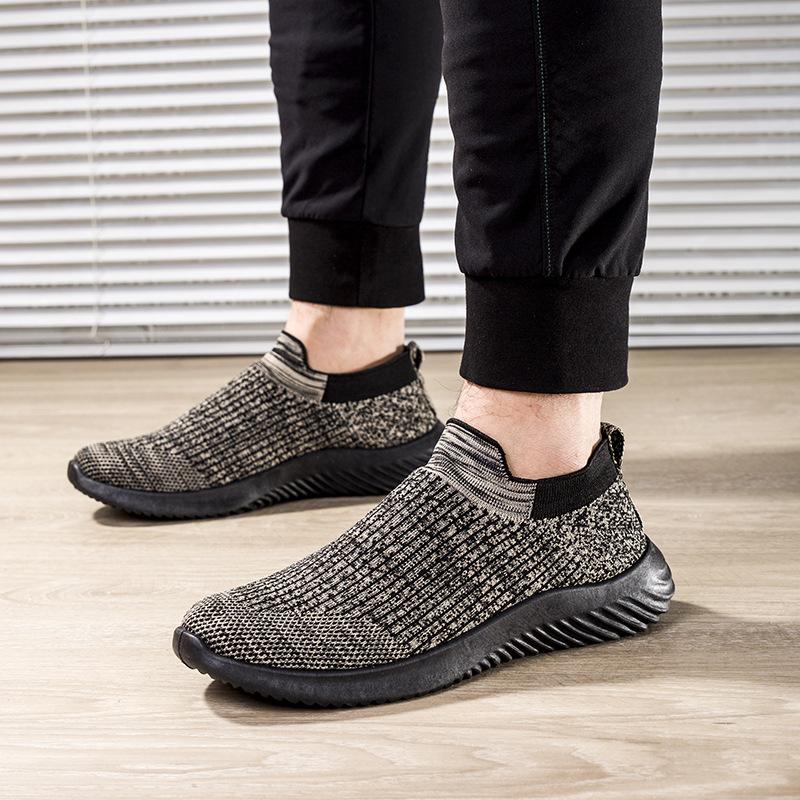 

Мужская обувь для внешней торговли, новая спортивная дышащая летающая тканая обувь, модная легкая мужская повседневная обувь Ru