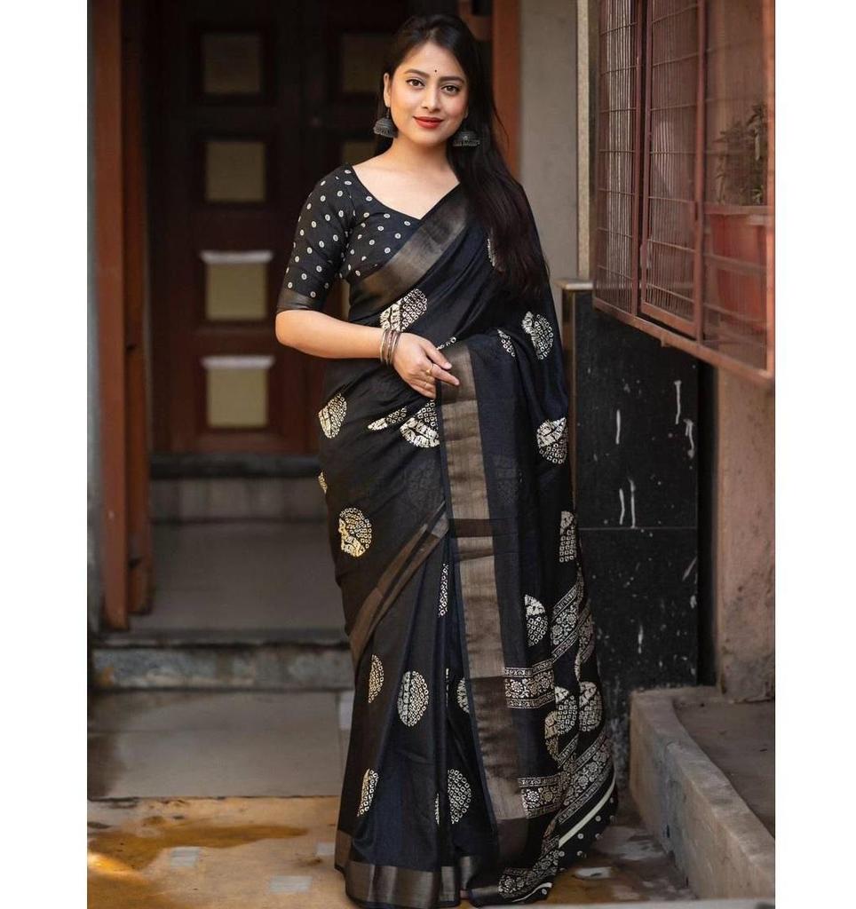 Indian Women Saree Designer Party Wear Sari Pakistani Bollywood Cotton Crepe Saree