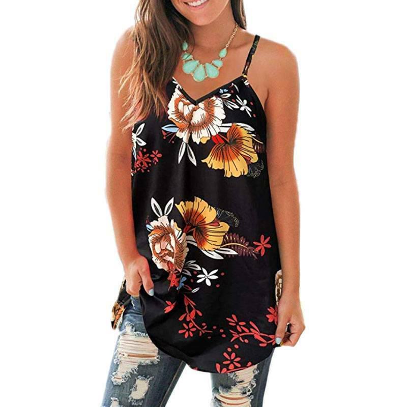 Female Sexy Floral Printed T Shirt 