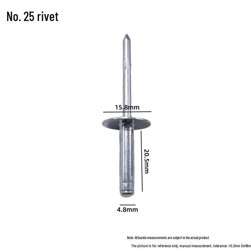 Universal Car Side Window Speaker Rivet - Iron Aluminum Three-Pronged Pull-Through Flowering Design