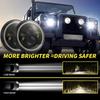 Motorbike LED Headlamp 12V Angel Eye DRL Light Strong Lumens for Cruiser Scooter and Touring Applications
