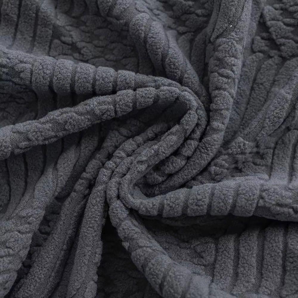 1Set Dustproof Chair Cover Set Fleece Jacquard Seat Protect Cover for Office Computer Chair