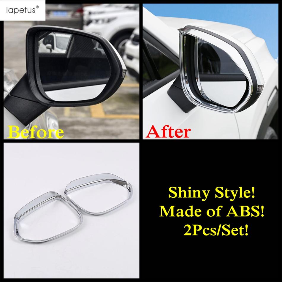 Rear Window Wiper Rearview Mirror Rain Eyebrow Shade Frame Decor Cover Trim Accessories Exterior For Changan CS35 2018 -