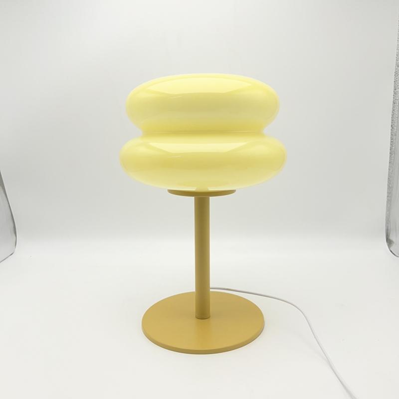 Ltalian Designer Home Decoration Glass Night Light Bedside Lamp Decoration for Bedroom Led Lights Table Desk Usb Aesthetic Room