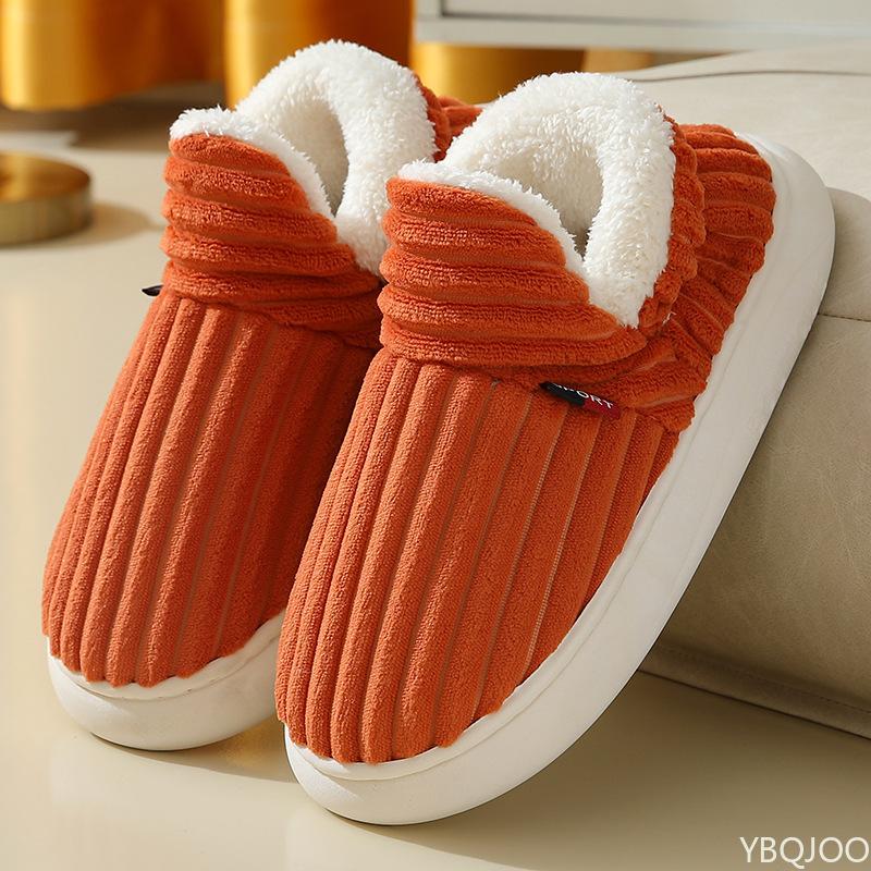 Fashion Winter soft comfortable thick soled women's indoor home warm cotton shoes simple daily lightweight women's slippers