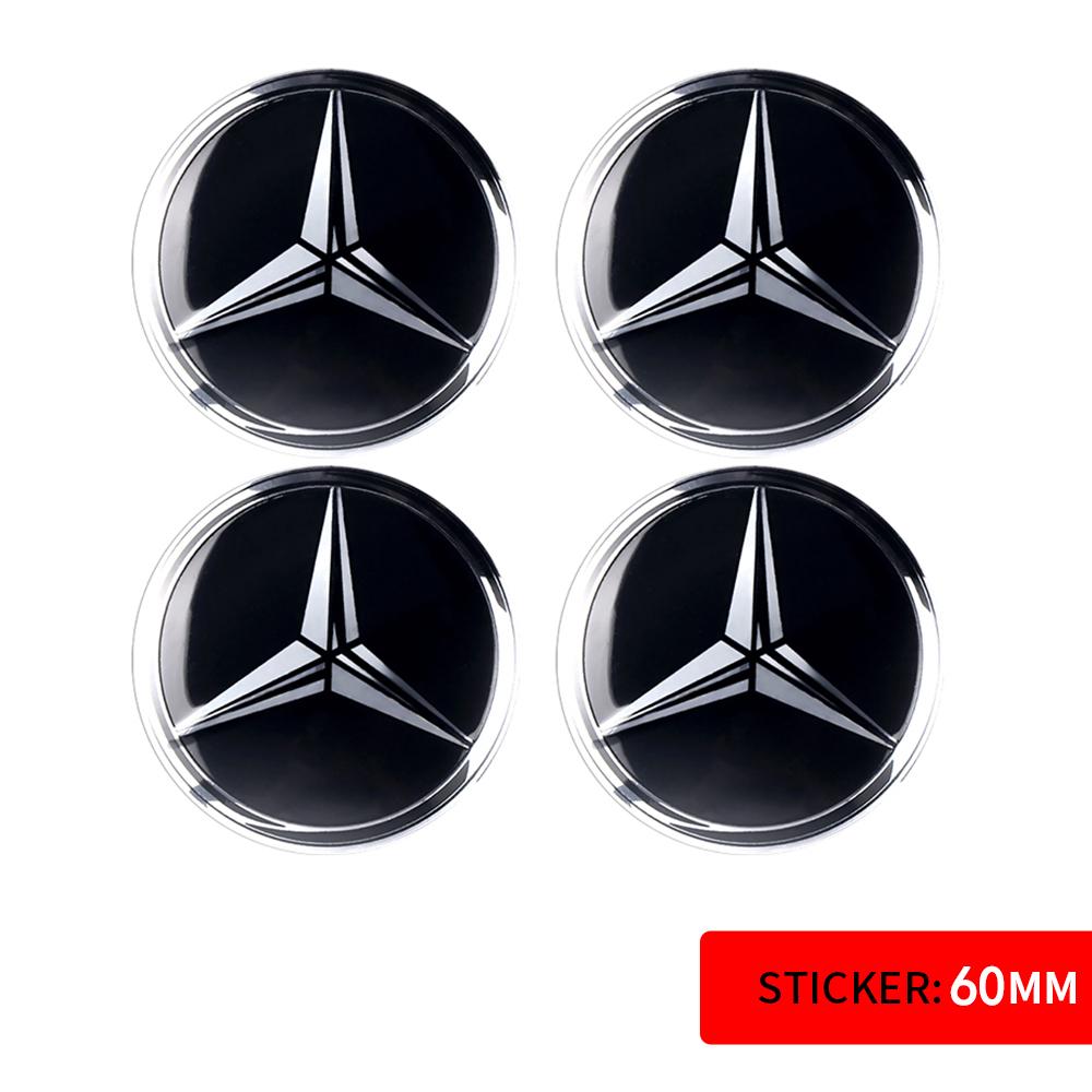 56/60/65MM Car Sticker Wheel Center Covers Hub Cap Emblem Decoration Decal for Mercedes Benz AMG W212 W204 W211 W124 A B S Class