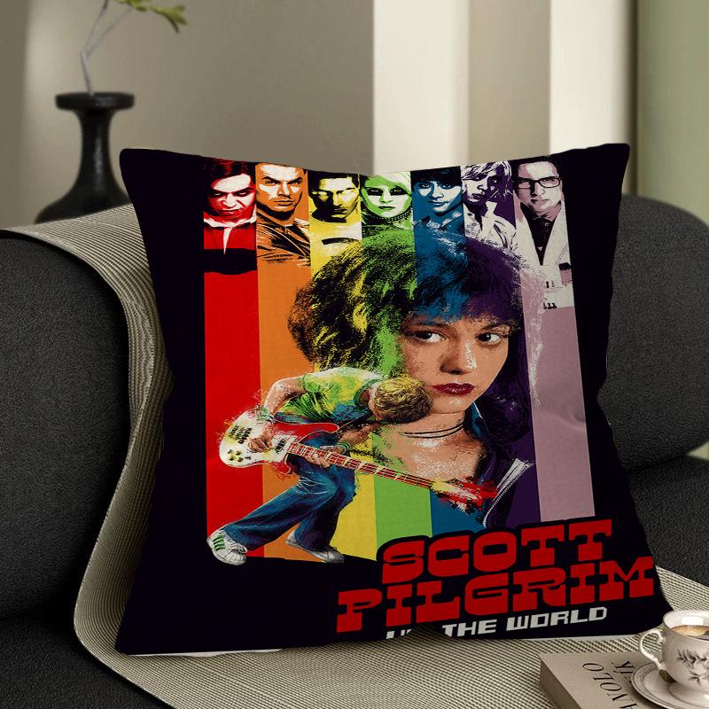 Scott Pilgrim Vs. The World Cushion Cover Pillowcase Upholstery Sofa Throw Pillow Home Decor Pillowcas