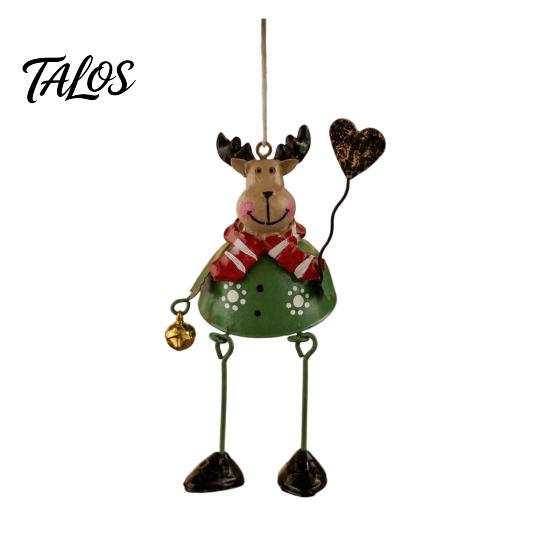 Exchange Gifts for Family Colleagues Christmas Tree Ornaments, Santa/Snowman/Elk Rustic Holiday Xmas Hanging Window Decorations Decoration with