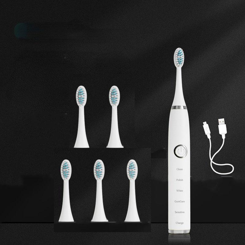 Sonic Electric Toothbrushes for Adults Kids Smart Timer Rechargeable Whitening Toothbrush IPX7 Waterproof 8 Heads