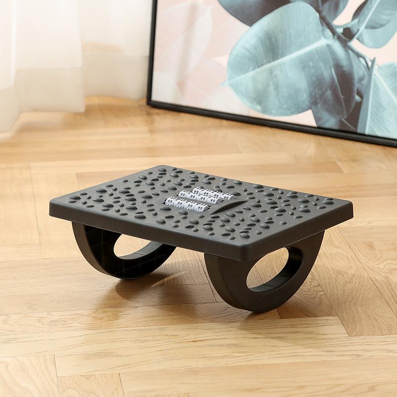 Foot Rest Under Desk Rocking Footstool with Massage Rollers Foot Rest Foot Relaxation Circulation for Home Study Office Work