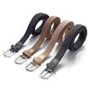 Unisex Braided Nylon Belt Comfortable Fit Waist Cinching Band Adjustable Waist Strap Band No Hole Metal Clasp Sash