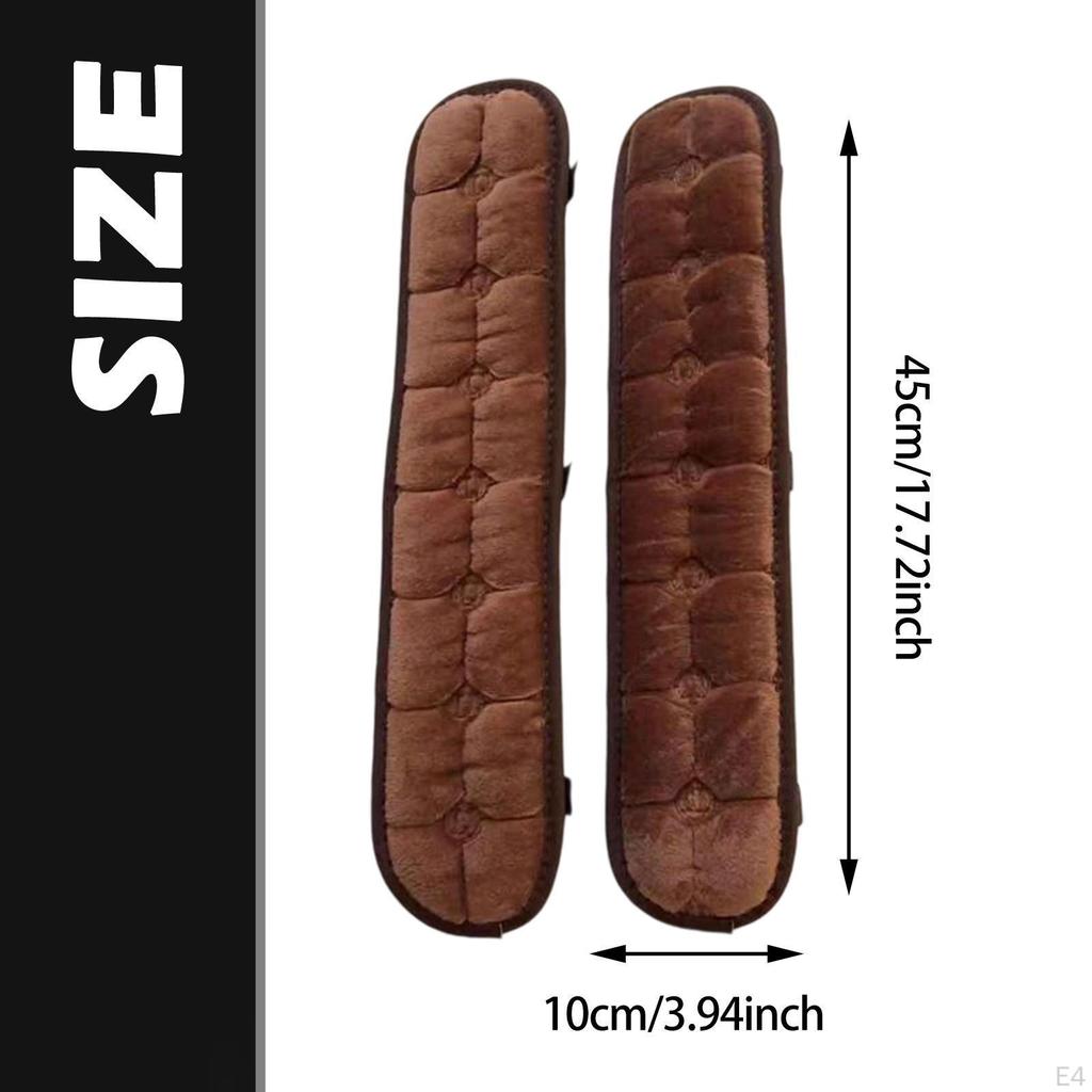 2 Pieces Chair Armrest Pad Office Cushion Elbow Support Arm Rest Velvet Material