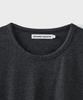 Beulaendideu Soft Slub Crop T-Shirt [Charcoal]