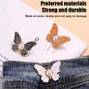 Adjustable Waist Clip Brooch Butterfly Slimming Pin for Women Collar Accessory Elegant Fashion for Dresses and Shirts