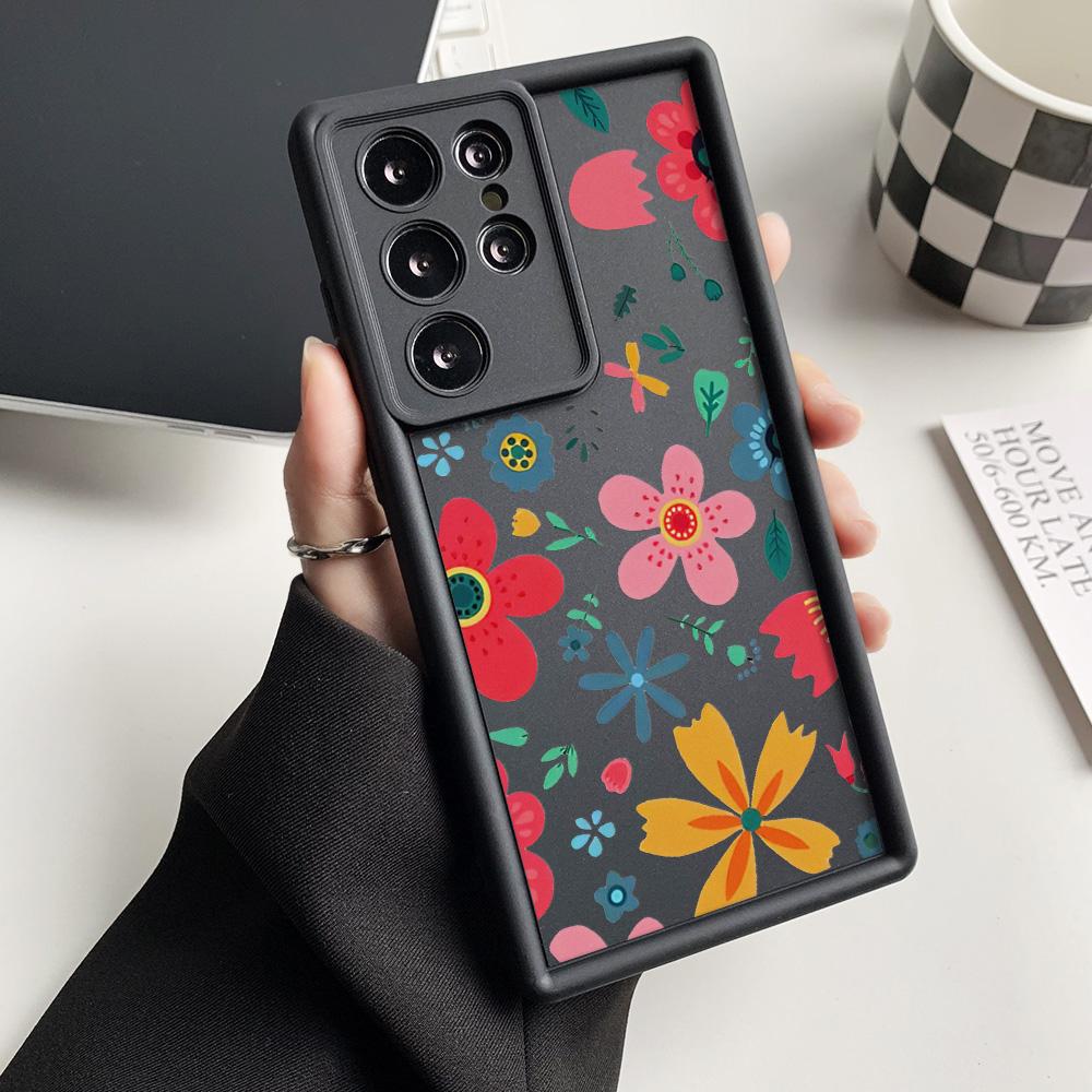 

Силиконовый чехол с цветком для Samsung S25 Ultra A55 A54 A16 A15 A53 A35 A34 A33 A25 A14 A13 A06 A05 A05s S24 FE S23 Plus S22 Cover Samsung A15 4G 5G