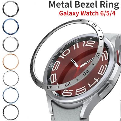 Metal Bezel Ring Til Samsung Galaxy Watch 6 Classic 47mm 43mm 46mm 42mm Tid/Hastighedsskala Beskyttelsesdæksel Ur 6/5/4 40mm 44mm