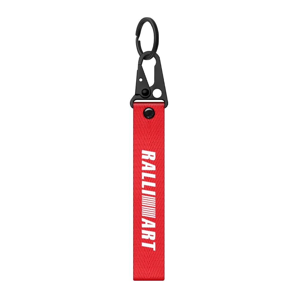 

Auto Ribbon Key Ring for Mitsubishi Compatible with All Models Pajero Outlander Lancer Eclipse Cross Car Key Chain Accessories