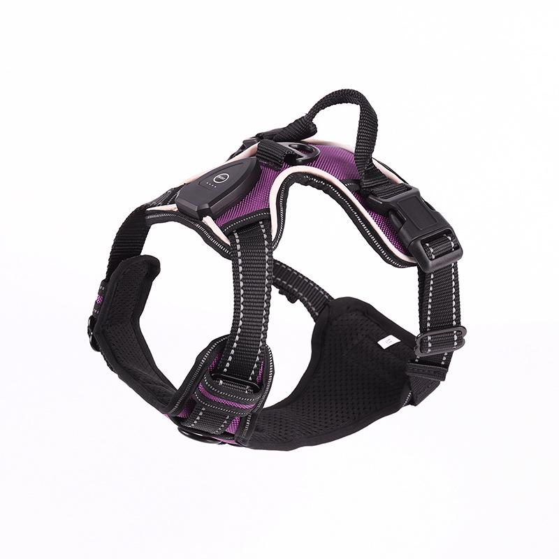 LED Flashing Dog Vest with USB Charging and Explosion-Proof Design