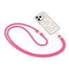 Tech-Protect C7S Rope Crossbody Strap Hot Pink/Gold