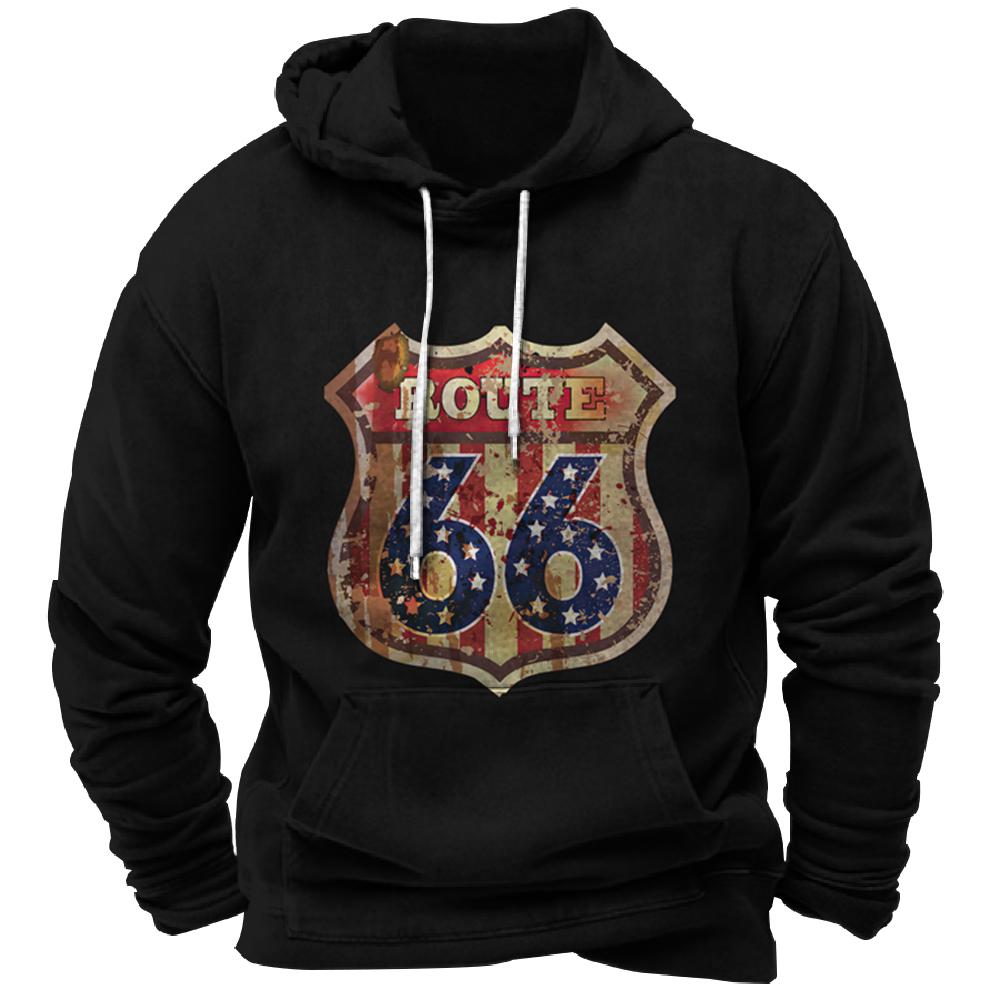 Vintage Hoodie Route 66 3d Print Hoodies Fashion Hoodies Sweatshirts Boy Women Sweats Men's Tracksuits Men Women Clothes Hoodies