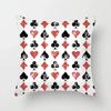 Luxury Home Decoration Pillowcase Props Hearts Square Black Heart Poker Pattern Office Sofa Car Cushion Cover