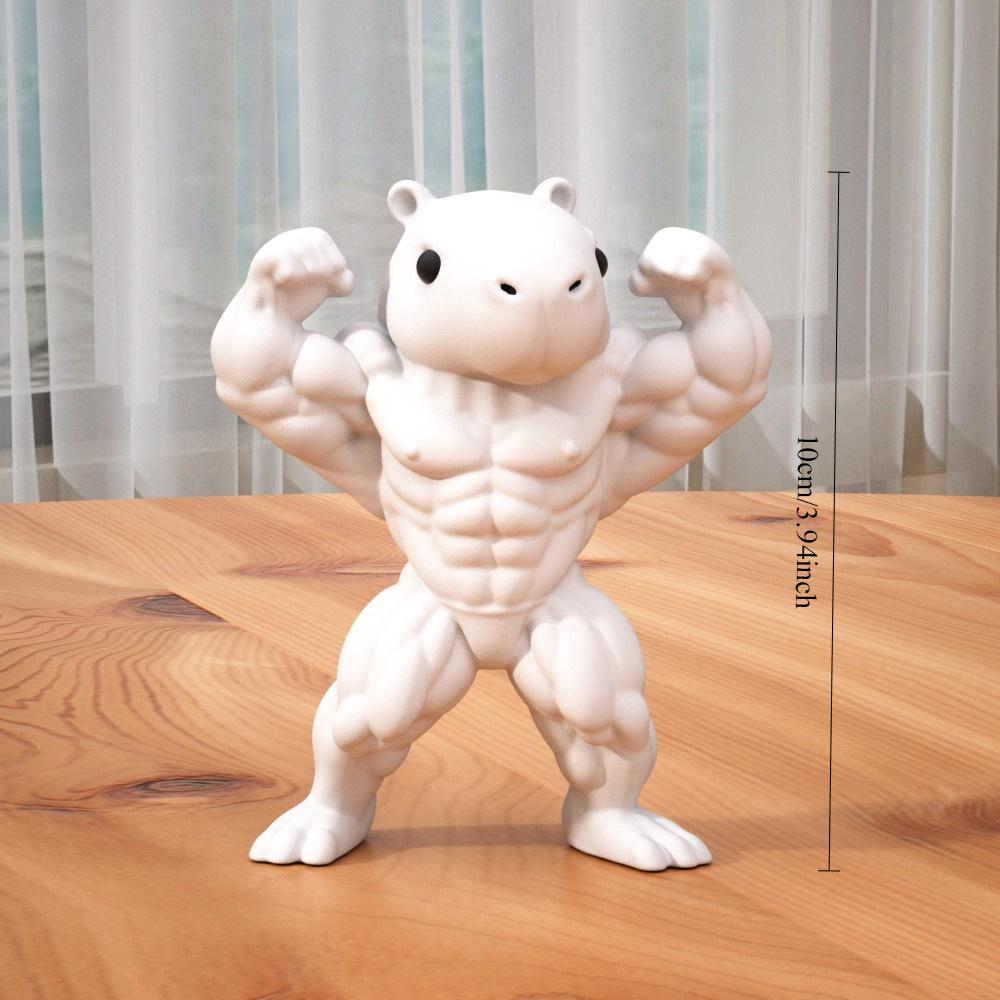 

Muscle Capybara Creative Whimsical Decor DIY Painting Toy New Year Gift Birthday Gift for Kids Children Present 10cm