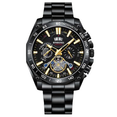 RORIOS Men's Multi-Function Watch with Date Display, Quartz Movement, Luminous Movement, Lightweight, Waterproof, Perfect for Work or Commuting,