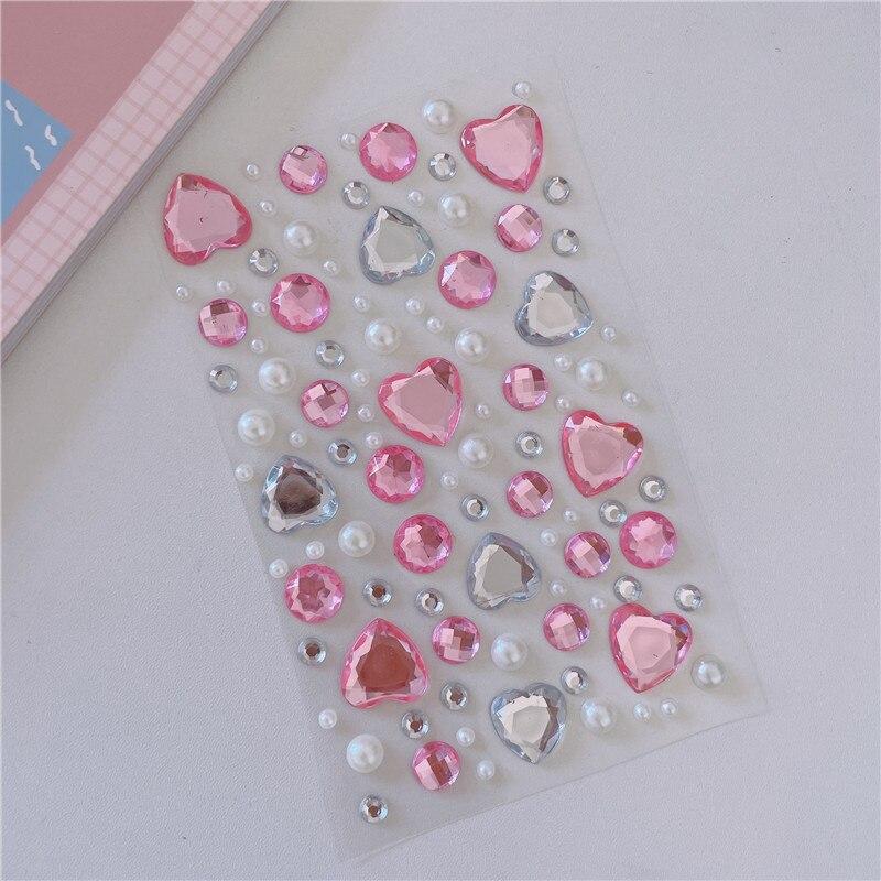 Grande amor diamante adesivo ins 3d coreano diamante decorativo manual adesivo