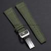 Hebilla de Reloj de 18 mm para IWC Pilot Mark Portuguese Acero Inoxidable Hebilla Plegable Banda de Caucho Nylon Cuero Botón de Hebilla Desplegable