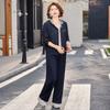 Mom Autumn Suit Casual Hooded Sportswear Foreign Style New Middle-aged and Elderly Women's Spring and Autumn Sweater Loose Two-piece Set