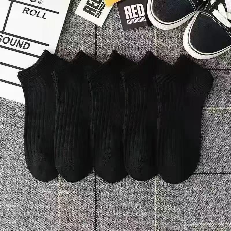 Herren Sommer Dünn Einfarbig Alles Aufnehmen Schweiß Atmungsaktiv Flacher Mund Fallen Nicht Ab mit Bootssocken