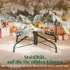 Artificial Christmas Tree, 150cm Christmas Tree with Snow, 1162 Branches, Foldable Metal Stand