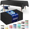 Thick Waterproof Disposable Plastic Tablecloth - Oil & Leak-Proof for Parties and Outdoor Dining