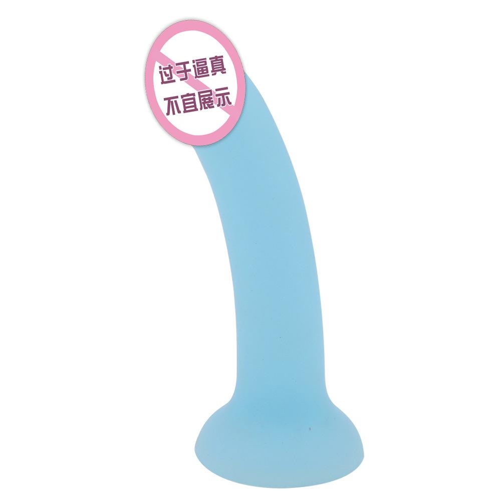 Colorful Jelly Silicone Soft Simulation Penis Xiao Hua Tou Pink Blue Small Butt Plug Women's Masturbation Device Sex Product