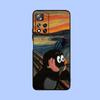 Cartoon L-Little Mole Phone Case For Samsung Galaxy A13,A21s,A22,A31,A32,A52,A53,A71,A80,A91 Soft Black Cover