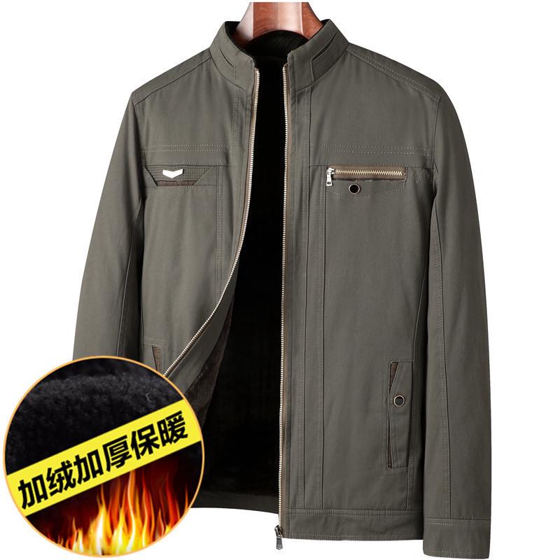 Dad's Mid-aged Stand-collar Jacket: New Spring & Autumn Style for Men