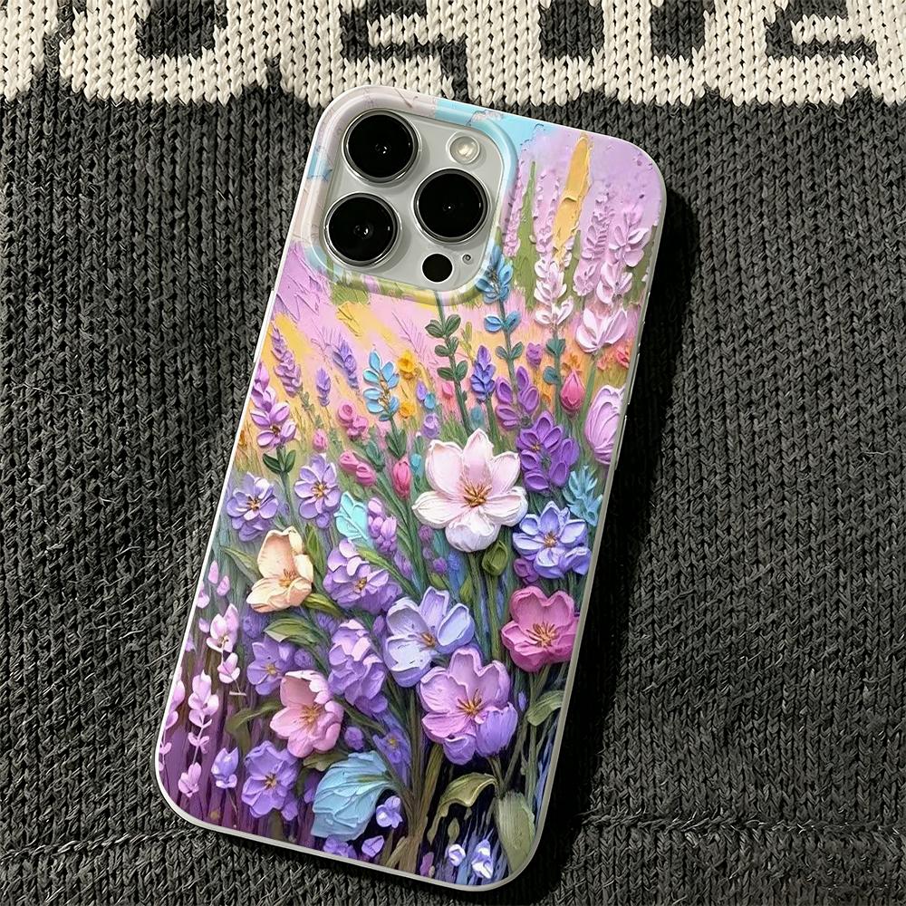 Phone Case For Iphone 16 14 12 17 Air 11 Pro Max 13 15 Plus Fashion Daily Wear Anti Collision Huahai Oil Painting Advanced Cover