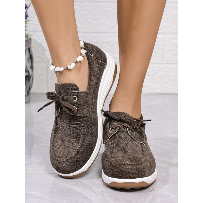 

Модная повседневная женская обувь большого размера, новая весенняя парусиновая обувь, женская обувь 43 коричневый