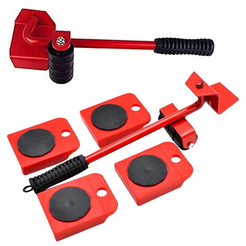 Möbelroller mit Rädern Schwerlast Möbelheber und Gleiter-Set Ergonomischer Griff Möbeltransportroller Werkzeuge zum Tragen